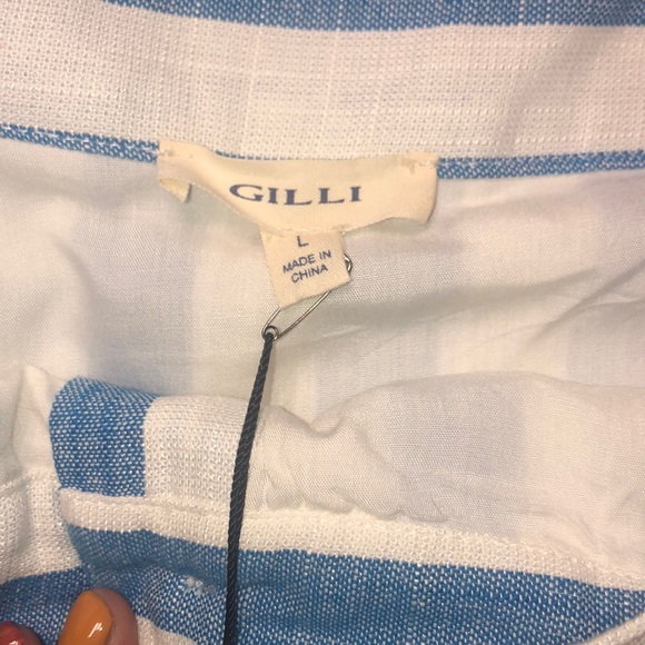 Gilli Linen stripped Skirt - Picture 3 of 8